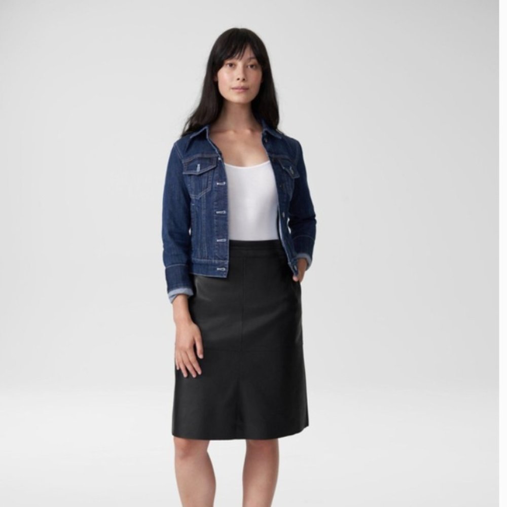 NWT Never Worn Universal Standard Vegan Leather Skirt